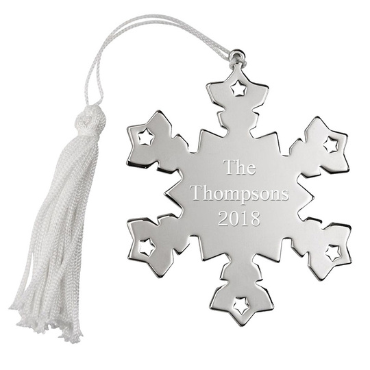 Personalized Snowflake Shaped Ornament